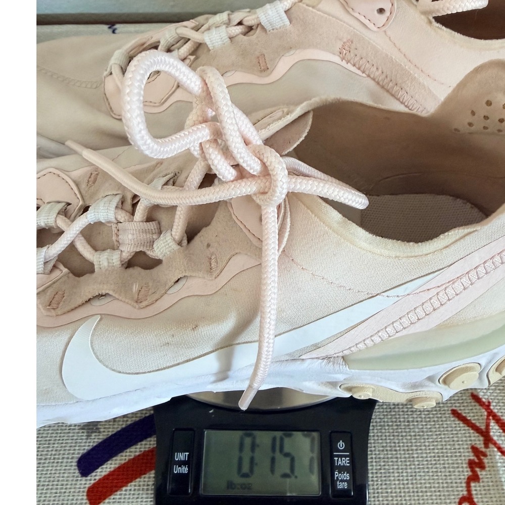 Nike React Element 55 Womens Pale Pink‎ Guava Ice Running Shoes BQ2728-600 - Picture 10 of 11